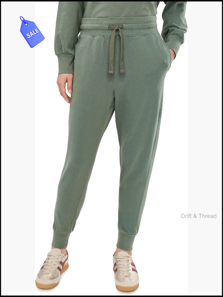 Mid-Rise Joggers With Drawstring Waist And Cuffed Hem